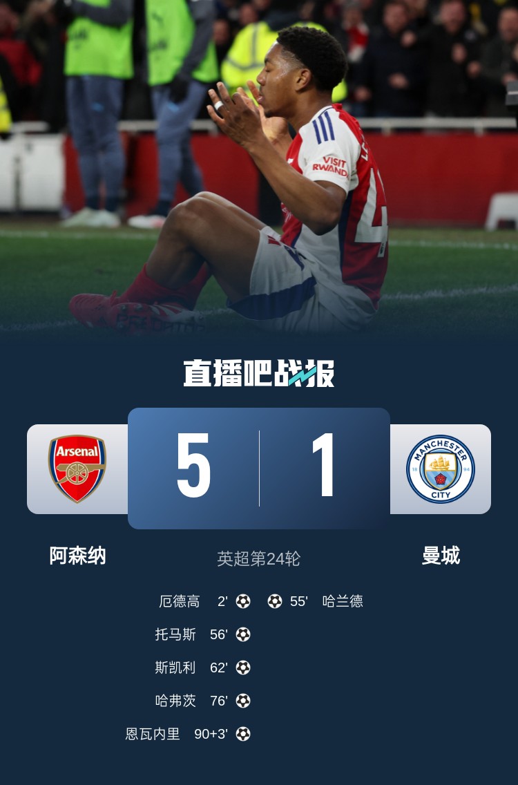 硬氣槍手無畏強(qiáng)敵！阿森納本賽季5-1碾壓曼城，3-0完勝皇馬