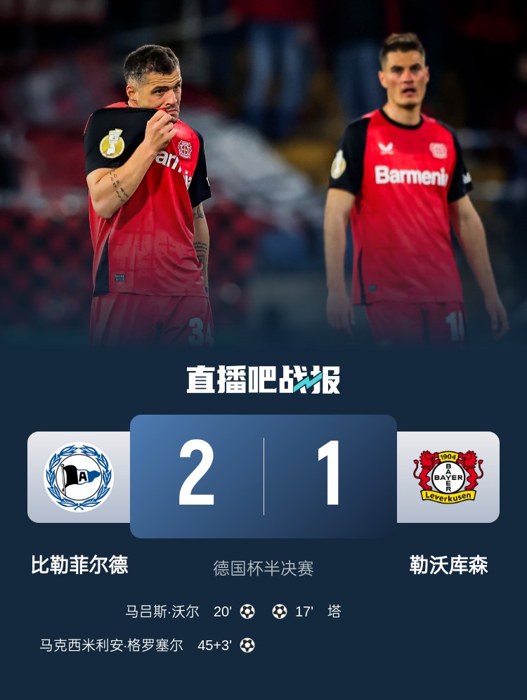 比勒菲爾德是史上第4支晉級德國杯決賽的德丙球隊，此前3隊未奪冠